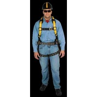 MSA (Mine Safety Appliances Co) 10077572 MSA X-Large Workman Construction Style Harness WIth Quik-Fit Chest Strap, Tongue Leg Bu